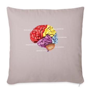 Neurology Diagram Brain Science - Sofa pillowcase 17,3'' x 17,3'' (45 x 45 cm) - light taupe - Front
