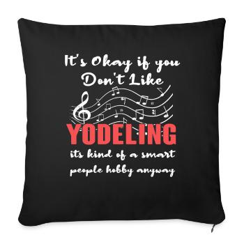 Yodel - Sofa pillowcase 17,3'' x 17,3'' (45 x 45 cm) - black - Front