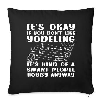 Yodel - Sofa pillowcase 17,3'' x 17,3'' (45 x 45 cm) - black - Front