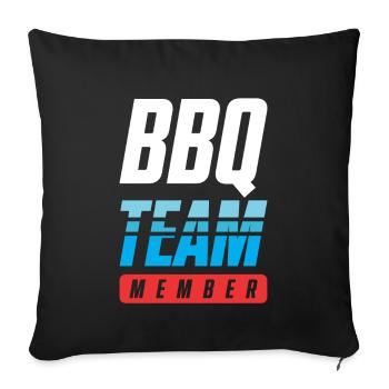 Bbq Team - Sofakissenbezug 45 x 45 cm - Schwarz - Vorne