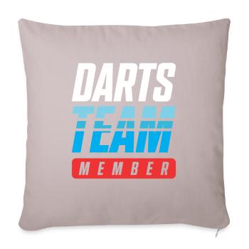 Darts Team - Sofa pillowcase 17,3'' x 17,3'' (45 x 45 cm) - light taupe - Front