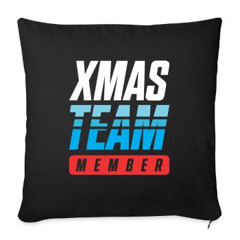 Xmas Team - Sofa pillowcase 17,3'' x 17,3'' (45 x 45 cm) - black - Front