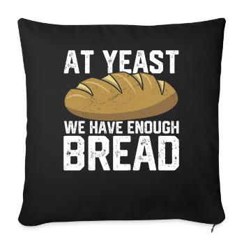 Drôle de boulanger - Housse de coussin décorative 45 x 45 cm - noir - Devant