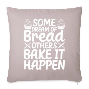 Funny bread baker - Sofa pillowcase 17,3'' x 17,3'' (45 x 45 cm) - light taupe - Front