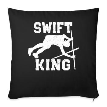 Fun Pole Vault Pole Vault - Sofa pillowcase 17,3'' x 17,3'' (45 x 45 cm) - black - Front