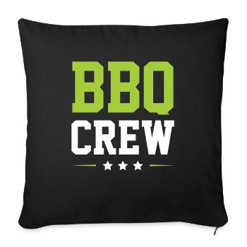 Équipe de barbecue - Housse de coussin décorative 45 x 45 cm - noir - Devant