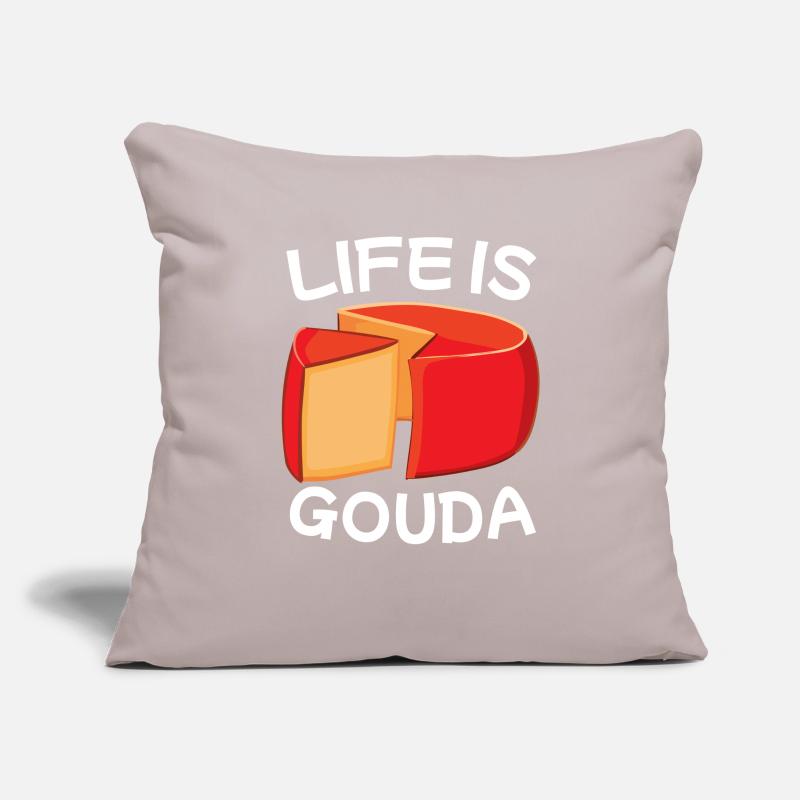 Gouda cheese piece Sofa pillowcase 17,3'' x 17,3'' (45 x 45 cm)