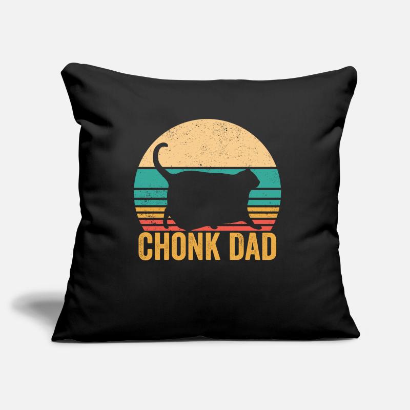 Chonk Meme Cat Chonk Dad Sofa pillowcase 17,3'' x 17,3'' (45 x 45 cm)