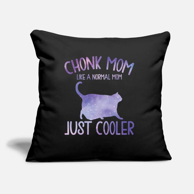 Chonk Meme Chat Housse de coussin décorative 45 x 45 cm