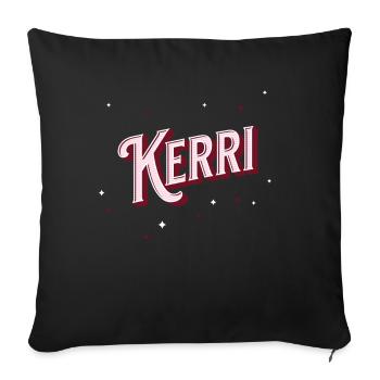 Kerri name personalized - Sofa pillowcase 17,3'' x 17,3'' (45 x 45 cm) - black - Front
