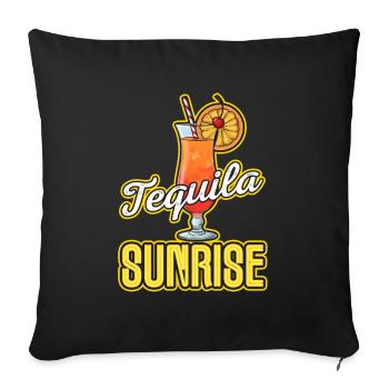 Tequila sunrise - Housse de coussin décorative 45 x 45 cm - noir - Devant