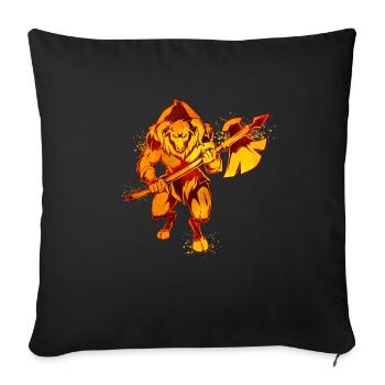 Mythologie grecque - Minotaure - Housse de coussin décorative 45 x 45 cm - noir - Devant