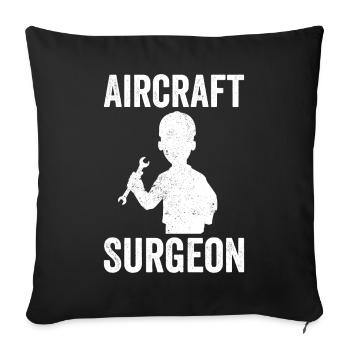 Chirurgien des fusées Ingénieur de fusée Cool Aerospace - Housse de coussin décorative 45 x 45 cm - noir - Devant