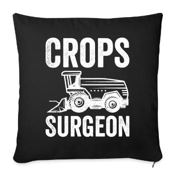 Crops Surgeon Farmer Agriculture - Sofa pillowcase 17,3'' x 17,3'' (45 x 45 cm) - black - Front
