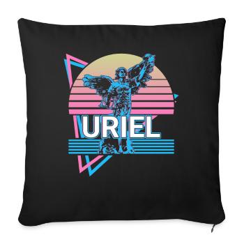 Uriel Archangel Retro - Sofa pillowcase 17,3'' x 17,3'' (45 x 45 cm) - black - Front