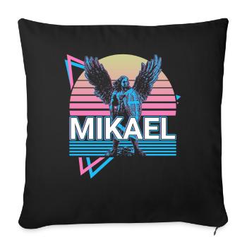 Mikael Archangel Retro - Sofa pillowcase 17,3'' x 17,3'' (45 x 45 cm) - black - Front