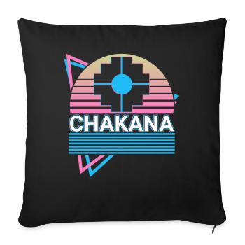 Chakana Inca Cross Retro - Sofa pillowcase 17,3'' x 17,3'' (45 x 45 cm) - black - Front
