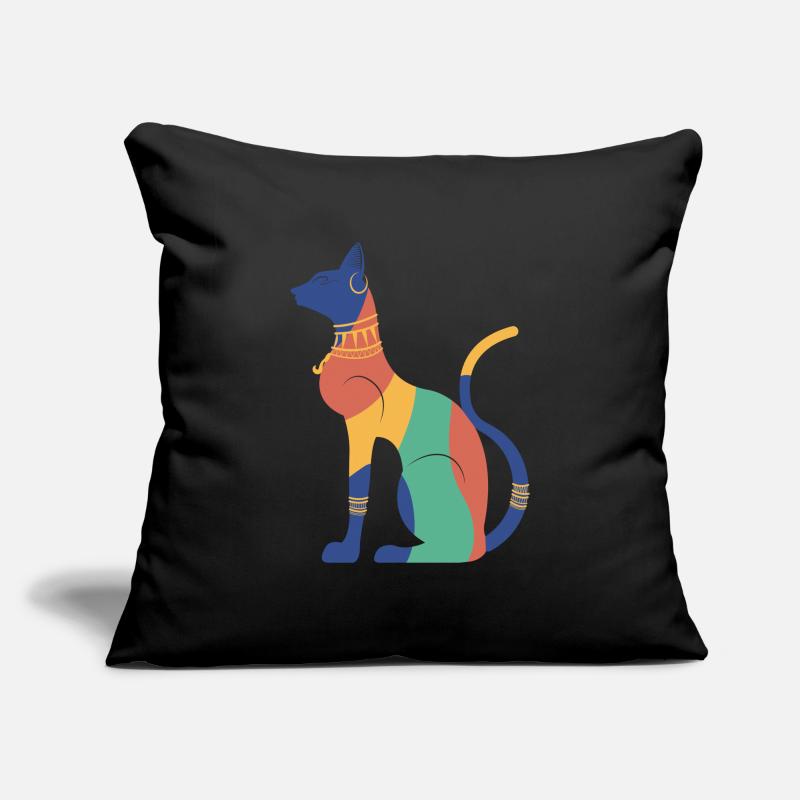 Bastet Egyptian Cat Egypt Pyramid Sofa pillowcase 17,3'' x 17,3'' (45 x 45 cm)