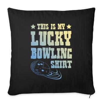 Bowling Shirt - Sofakissenbezug 45 x 45 cm - Schwarz - Vorne