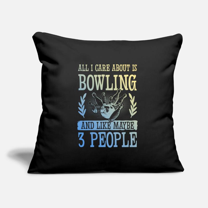 Bowling lustiger spruch Sofakissenbezug 45 x 45 cm