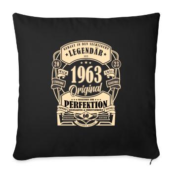 60. Geburtstag Geschenk Mythos Legende Original - Sofakissenbezug 45 x 45 cm - Schwarz - Vorne