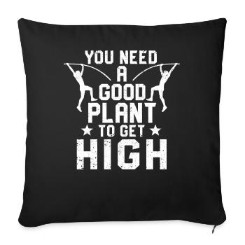 Funny Pole Vaulting Pole Vault Pole Jumping Ne - Sofa pillowcase 17,3'' x 17,3'' (45 x 45 cm) - black - Front