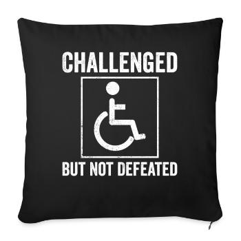 Funny Spinal Cord Injury Wheelchair Cross-Section - Sofa pillowcase 17,3'' x 17,3'' (45 x 45 cm) - black - Front