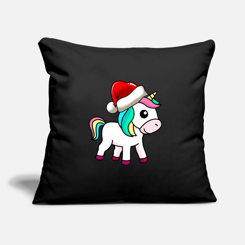 Einhorn Comic Weihnachten Sofakissenbezug 45 x 45 cm