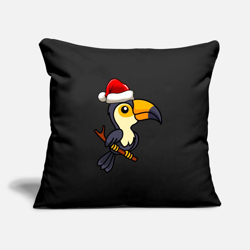 Toucan Comic Christmas Housse de coussin décorative 45 x 45 cm