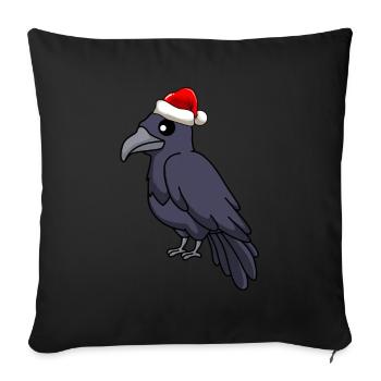 Crow Comic Christmas - Housse de coussin décorative 45 x 45 cm - noir - Devant