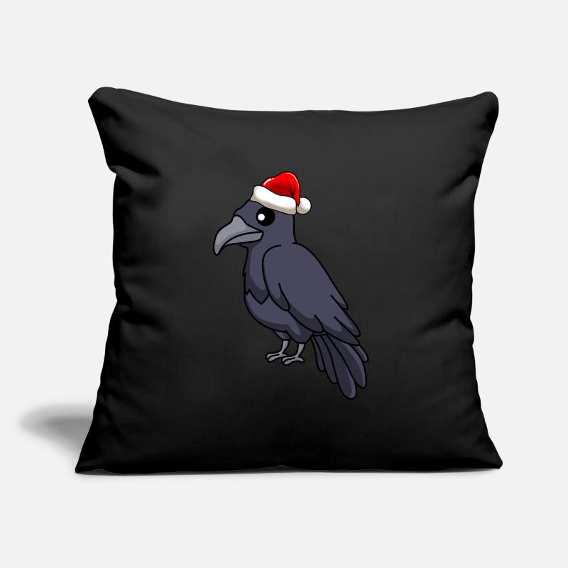 Crow Comic Christmas Housse de coussin décorative 45 x 45 cm