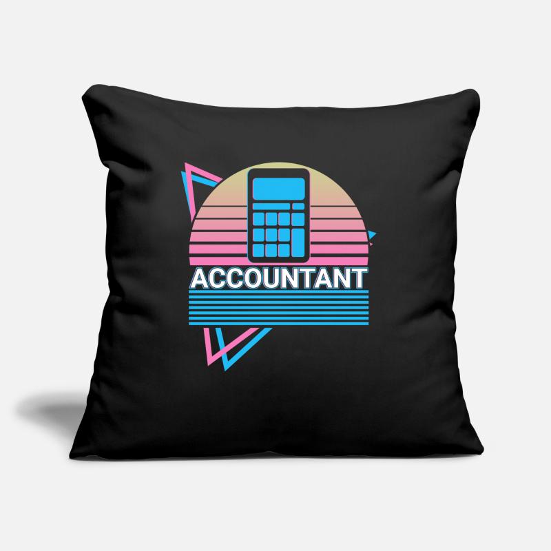 Comptable Comptabilité CPA Rétro Housse de coussin décorative 45 x 45 cm