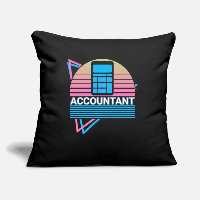 Comptable Comptabilité CPA Rétro Housse de coussin décorative 45 x 45 cm