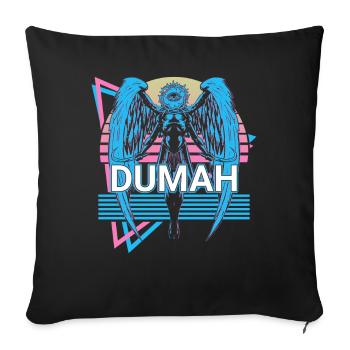 Dumah Angel Yiddish Folklore Hebrew Retro - Sofa pillowcase 17,3'' x 17,3'' (45 x 45 cm) - black - Front