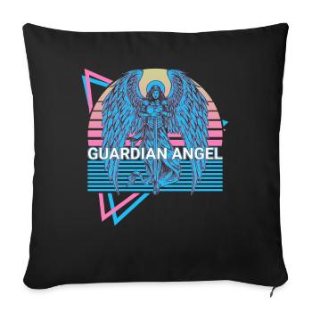 Schutzengel Altes Judentum Retro - Sofakissenbezug 45 x 45 cm - Schwarz - Vorne