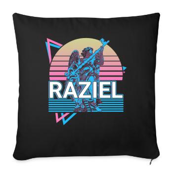 Raziel Archangel Hebrew mythology Jewish Ret - Sofa pillowcase 17,3'' x 17,3'' (45 x 45 cm) - black - Front