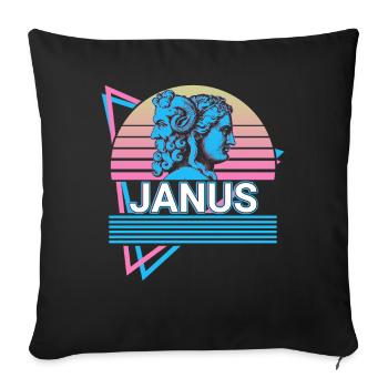 Janus God Ancient Greek Greek mythology Re - Sofa pillowcase 17,3'' x 17,3'' (45 x 45 cm) - black - Front