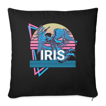 Iris Goddess Ancient Greek mythology Retro - Sofa pillowcase 17,3'' x 17,3'' (45 x 45 cm) - black - Front
