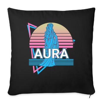 Aura Goddess of the Breeze Ancient Greek Greek My - Sofa pillowcase 17,3'' x 17,3'' (45 x 45 cm) - black - Front