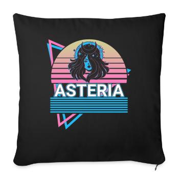 Asteria Goddess Ancient Greek Greek myth - Sofa pillowcase 17,3'' x 17,3'' (45 x 45 cm) - black - Front