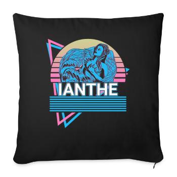 Ianthe Goddess Ancient Greek Greek mythology - Sofa pillowcase 17,3'' x 17,3'' (45 x 45 cm) - black - Front