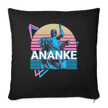 Ananke Goddess Ancient Greek Greek mythology - Sofa pillowcase 17,3'' x 17,3'' (45 x 45 cm) - black - Front
