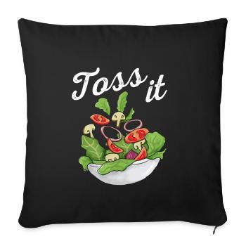Salad - Sofa pillowcase 17,3'' x 17,3'' (45 x 45 cm) - black - Front