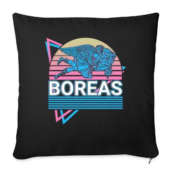 Boreas Greek God Ancient Greek Mythol - Sofa pillowcase 17,3'' x 17,3'' (45 x 45 cm) - black - Front