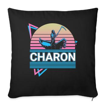 Charon Greek God Ancient Greek mythol - Sofa pillowcase 17,3'' x 17,3'' (45 x 45 cm) - black - Front