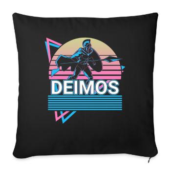 Deimos Greek God Ancient Greek Mythol - Sofa pillowcase 17,3'' x 17,3'' (45 x 45 cm) - black - Front