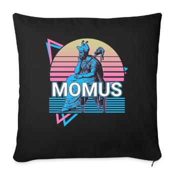 Momus Greek god Ancient Greek mytholo - Sofa pillowcase 17,3'' x 17,3'' (45 x 45 cm) - black - Front