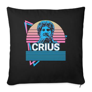 Crius Greek god Ancient Greek mytholo - Sofa pillowcase 17,3'' x 17,3'' (45 x 45 cm) - black - Front