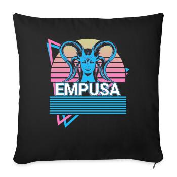 Empusa Mythical Creatures Ancient Greek Mythology Re - Sofa pillowcase 17,3'' x 17,3'' (45 x 45 cm) - black - Front