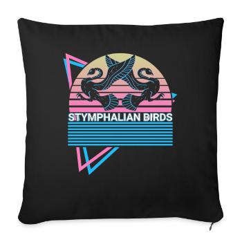 Stymphalische Vögel Mythische Kreatur Griechische - Sofakissenbezug 45 x 45 cm - Schwarz - Vorne